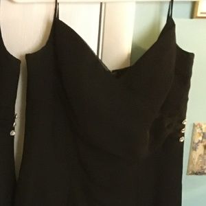 black bridesmaid dress